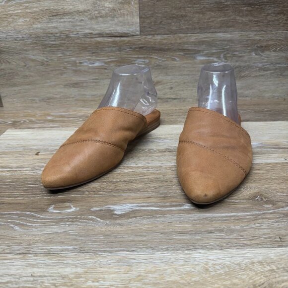 Lucky Brand Baamira Tan Leather Mule Women's Size 10 - Picture 1 of 7